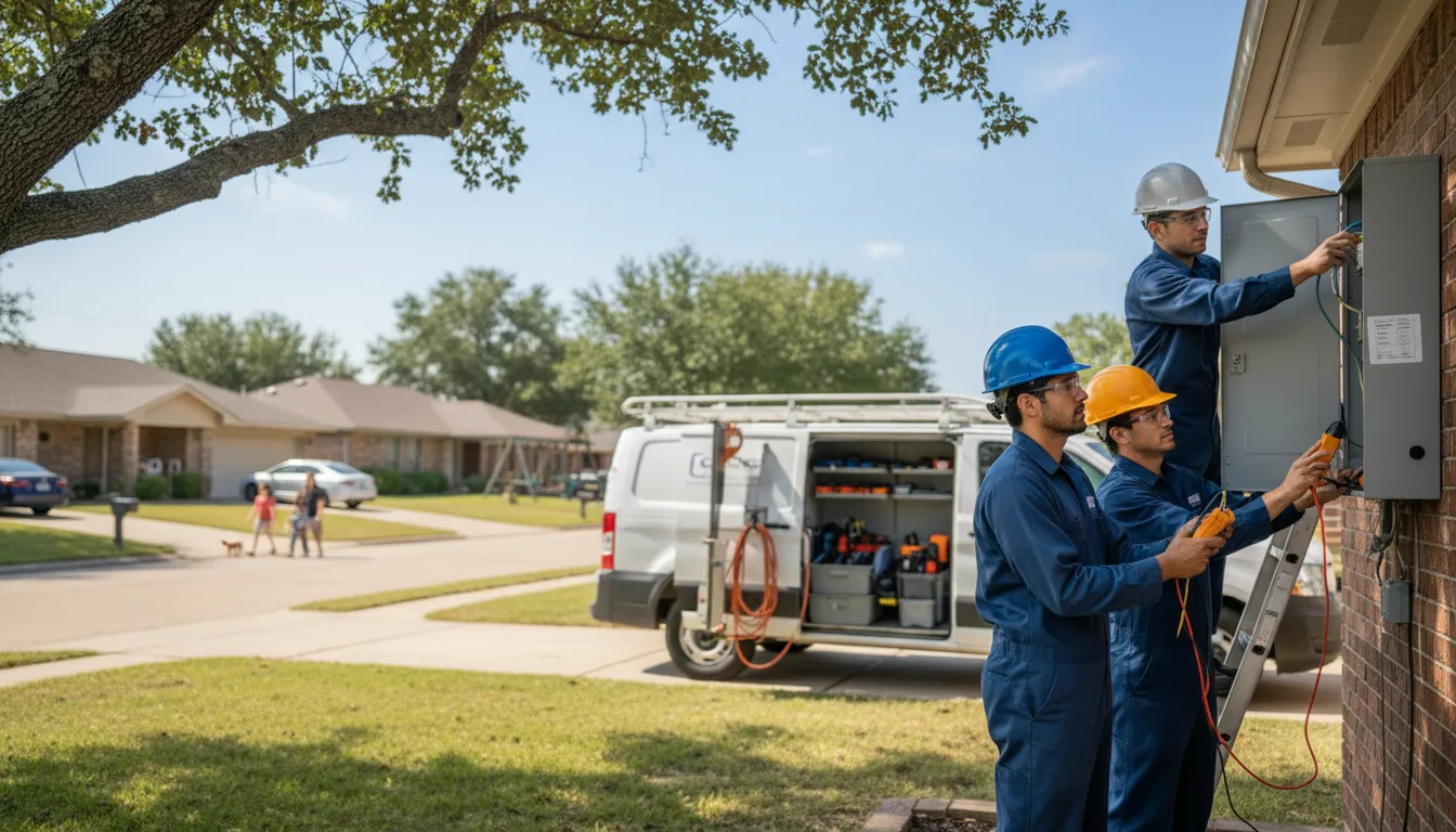 Certified electrician providing emergency electrical services in Asbury, MO
